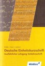 Deutsche Einheitskurzschrift Ausfhrlicher Lehrgang Tl1 Verkehrsschrift