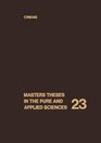Masters Theses In the Pure and Appli Volume 23