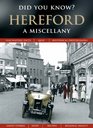 Hereford A Miscellany