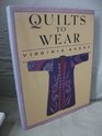Quilts to wear