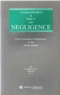Charlesworth and Percy on Negligence 1st Supplement to 10 re