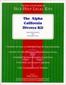 The Alpha California Divorce Kit Special Book Edition With Removable Forms