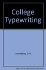 College Typewriting