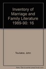 Inventory of Marriage and Family Literature 198990