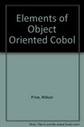Elements of Object Oriented Cobol