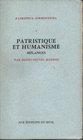 Patristique et humanisme Melanges