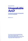 Unspeakable Acts Clarifying the Language and Layout of Acts of Parliament