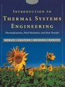 Introduction to Thermal Systems Engineering  Thermodynamics Fluid Mechanics and Heat Transfer