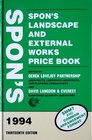 Spon's Landscape and External Works Price Book 1994