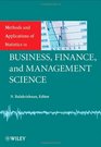 Methods and Applications of Statistics in Business Finance and Management Science