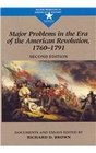 Brown Major Problems In Era Of American Revolution Second Edition Plusperrin Pocket Guide To Chicago Manual