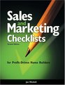 Sales and Marketing Checklists for ProfitDriven Home Builders