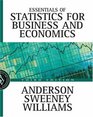 Essentials of Statistics for Business and Economics with Data Files CDROM