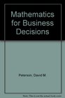 Mathematics for Business Decisions