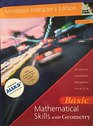 Basic Mathematical Skills with Geometry  Annotated Instructor's Edition