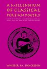 A Millennium of Classical Persian Poetry A Guide to the Reading  Understanding of Persian Poetry from the Tenth to the Twentieth Century