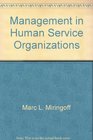 Management in human service organizations