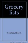 Grocery lists