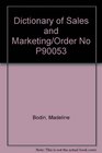 Dictionary of Sales and Marketing/Order No P90053