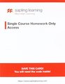 Microeconomics 4e  Sapling Learning SingleCourse HomeworkOnly for Principles of Microeconomics
