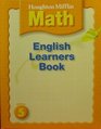 Math English Learners Book Grade 5 2005 publication