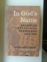 In God's name Examples of preaching in England from the Act of Supremacy to the Act of Uniformity 15341662