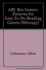 ABC Box Games Patterns for EasyToDo Reading Games