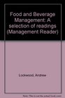 Food and Beverage Management A Selection of Readings