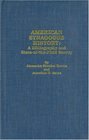 American Synagogue History A Bibliography and StateOfTheField Survey