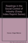 Readings in the Social Control of Industry
