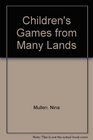 Children's Games from Many Lands
