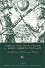 Female and Male Voices in Early Modern England