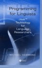 Programming for Linguists Java TM Technology for Language Researchers