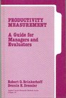 Productivity Measurement A Guide for Managers and Evaluators