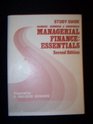 Study guide for Kroncke Nemmers  Grunewald's Managerial finance  essentials 2nd ed