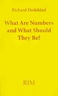 What Are Numbers and What Should They Be