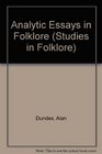 Analytic essays in folklore