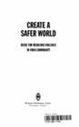 Create a Safer World Ideas for Reducing Violence in Your Community