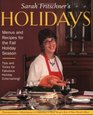 Sarah Fritschner's Holidays Menus and Recipes for the Fall Holiday Season