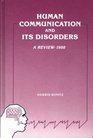 Human Communication and Its Disorders Volume 2