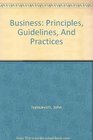 Business Principles Practices and Guidelines
