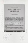 You Are Not A Gadget A Manifesto