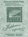 Instructor's Resource Manual to Accompany Hablemos Espanol