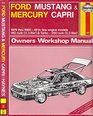 Ford Mustang and Mercury Capri 197988 All inline Models Owner's Workshop Manual