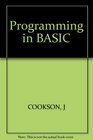 Programming in BASIC