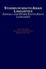 Studies in South Asian Linguistics Sinhala and Other South Asian Languages