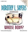 Whose Body? (Peter Wimsey, Bk 1) (Audio CD) (Unabridged)