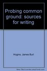 Probing common ground sources for writing