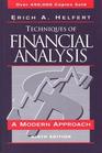 Techniques of Financial Analysis A Modern Approach