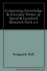 Composing Knowledge  Everyday Writer 3e spiral  Lunsford Research Pack 20